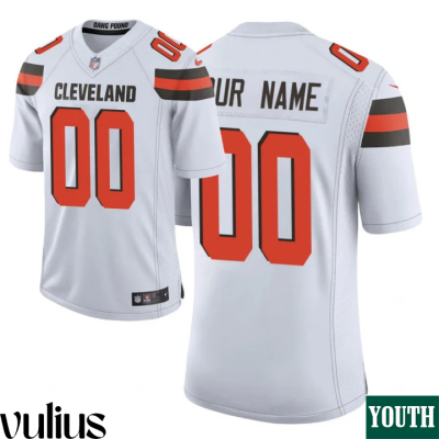 Browns Custom Jersey, White Youth's Jersey, 2020 Draft Vapor Limited Jersey - Replica