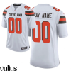 Browns Custom Jersey, White Men's Jersey, 2020 Draft Vapor Limited Jersey - Replica