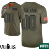 Browns Custom Jersey, Olive Youth's Jersey, 2019 Salute To Service -