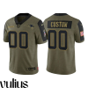 Customizable Patriots Jersey, Olive Men's Jersey, 2021 Salute To Service Limited Jersey - Replica