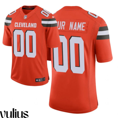 Browns Custom Jersey, Orange Men's Jersey, 2020 Draft Vapor Limited Jersey - Replica