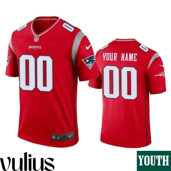 Customizable Patriots Jersey, Red Youth's Jersey, Inverted Legend Jersey -