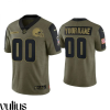 Browns Custom Jersey, Olive Men's Jersey, 2021 Service Limited Jersey - Replica