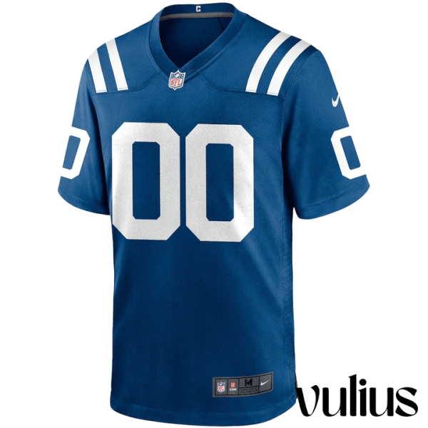 Custom Colts Jersey, Royal Youth's Jersey, Custom Home Game Jersey - Replica