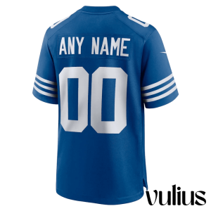 Custom Colts Jersey, Royal Men's Jersey, Alternate Custom Jersey - Replica