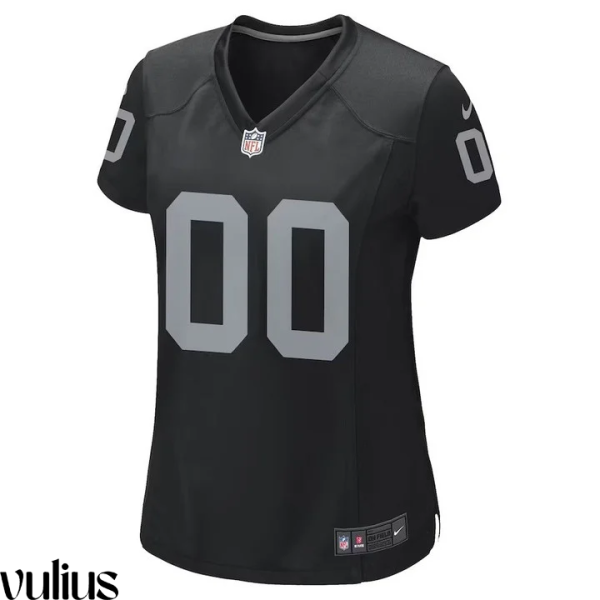 Custom Raiders Jersey, Black Woman's, Home Custom Game Jersey - Replica