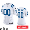 Custom Colts Jersey, White Men's Jersey, 2020 Vapor Limited Jersey - Replica