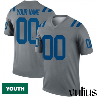 Custom Colts Jersey, Grey Youth's Jersey, Inverted Legend Jersey - Replica