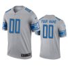 Men's Detroit Lions Custom Gray Inverted Legend Jersey - Replica