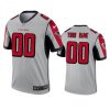 Men's Atlanta Falcons Custom Silver Inverted Legend Jersey - Replica