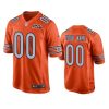 Men's Chicago Bears Custom Orange 100th Season Game Jersey -