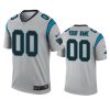 Men's Carolina Panthers Custom Silver Inverted Legend Jersey - Replica