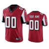 Men's Atlanta Falcons Custom Red 100th Season Vapor Limited Jersey - Replica