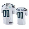 Men's Los Angeles Chargers Custom White 60th Anniversary Vapor Limited Jersey - Replica