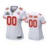 Custom Chiefs Jersey for Woman Kansas City Chiefs Custom White Super Bowl LIV Game Jersey - Replica