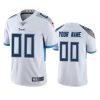 Men's Tennessee Titans Custom White 100th Season Vapor Limited Jersey - Replica