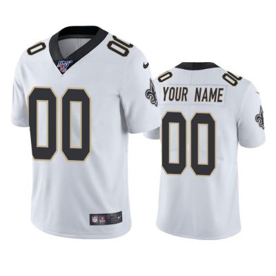 Saints Custom Jersey for Men White New Orleans Saints Custom Game Jersey