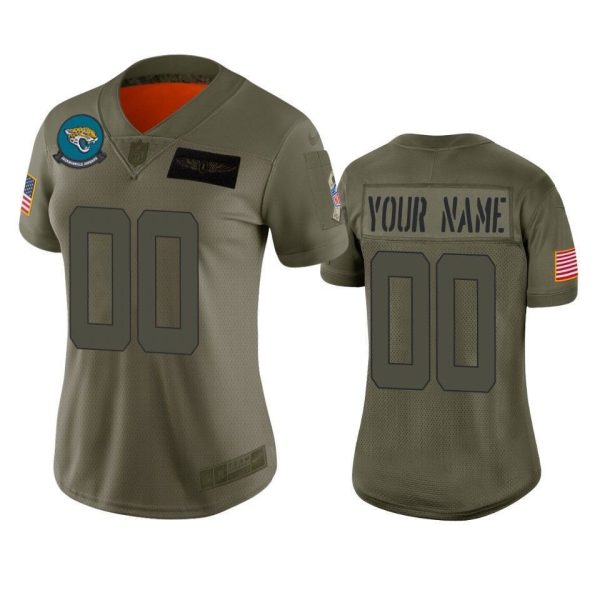 Custom Jaguars Jersey for Women Jacksonville Jaguars Custom Camo 2019 Salute to Service Limited Jersey