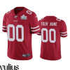 49ers Custom Jersey, Scarlet Men's, Super Bowl LIV Vapor Limited Jersey - Replica