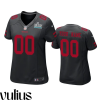 49ers Custom Jersey, Black Woman's, Super Bowl LIV Game Jersey - Replica