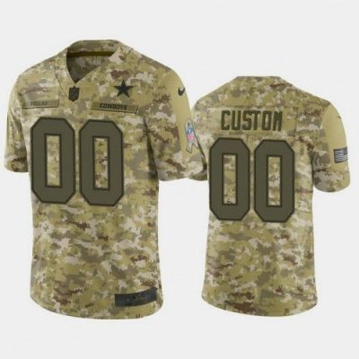 Men's Custom Jacksonville Jaguars #00 2018 Salute to Service Limited Camo Jersey