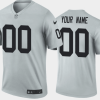 Men's Las Vegas Raiders Customized Grey Inverted Legend Stitched Jersey - Replica