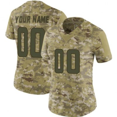 Customized Vikings Jersey for Women CUSTOM MINNESOTA VIKINGS LIMITED CAMO 2018 SALUTE TO SERVICE JERSEY