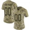 Woman's Custom New York Giants 2018 Salute to Service Jersey - Limited Camo - Replica