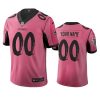 Men's Atlanta Falcons Custom Pink Vapor Limited City Edition Jersey - Replica