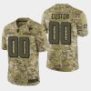 Men's Atlanta Falcons Customized Camo Salute To Service Stitched Limited Jersey - Replica