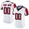 Woman's Custom Atlanta Falcons Limited Custom Vapor Untouchable Jersey - White - Replica