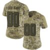 Woman's Custom Atlanta Falcons Limited Custom 2018 Salute to Service Jersey - Camo - Replica