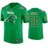 Men's St. Patrick's Day Carolina Panthers Custom Jersey Kelly Green - Replica