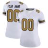 Saints Custom Jersey for Women Custom New Orleans Saints Legend White Color Rush Jersey