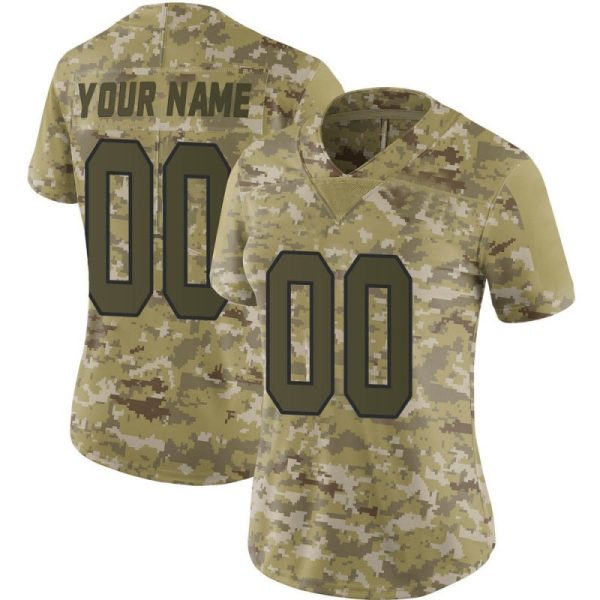 Custom Commanders Jersey for Women Custom Camo Limited Washington Football Team 2018 Salute to Service Football Jersey