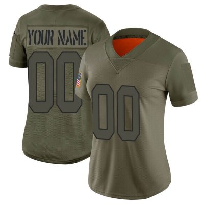 Custom Commanders Jersey for Women's Custom Camo Limited Washington Football Team 2019 Salute to Service Football Jersey