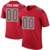 Men's Custom Tampa Bay Buccaneers Color Rush Jersey - Legend Red - Replica