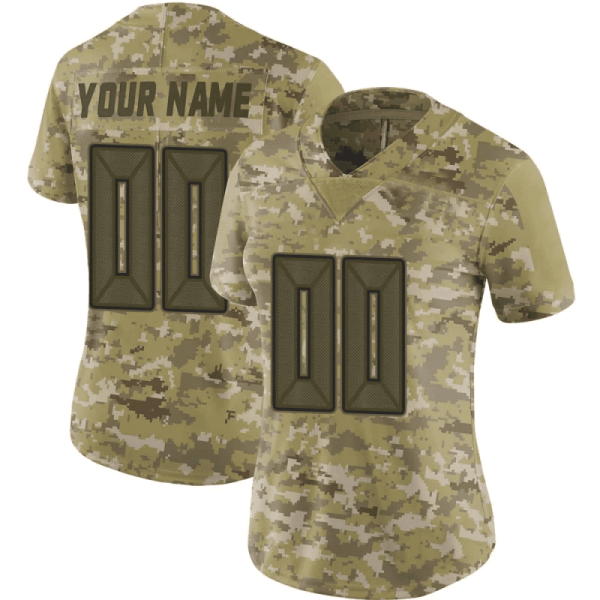 Woman's Custom Tampa Bay Buccaneers 2018 Salute to Service Jersey - Limited Camo - Replica