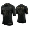 Men's Custom Los Angeles Rams #00 Black 2020 Salute to Service Limited Jersey - Replica