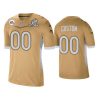 Men's Custom Los Angeles Rams #00 Gold 2021 NFC Pro Bowl Game Jersey - Replica