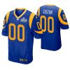 Men's Los Angeles Rams #00 Custom Royal Super Bowl LIII Game Jersey - Replica