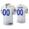 Men's Custom 2021 Los Angeles Rams #00 White Limited Alternate Jersey - Replica