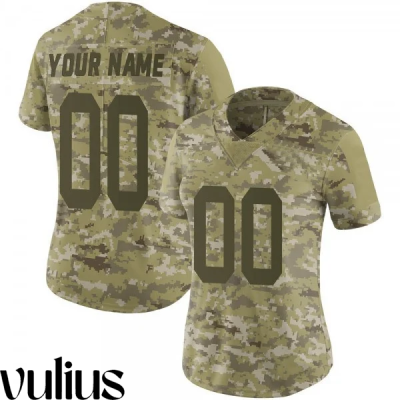 49ers Custom Jersey, Camo Woman's, 2018 Salute to Service Jersey - Replica