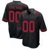 Men's San Francisco 49ers Custom Alternate Game Jersey - Black - Replica