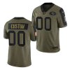 Men's CUSTOM SAN FRANCISCO 49ERS 2021 SALUTE TO SERVICE JERSEY - LIMITED OLIVE - Replica