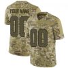 Men's Custom Seattle Seahawks 2018 Salute to Service Jersey - Limited Camo - Replica