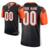 Custom Bengals Jersey for Men Cincinnati Bengals #00 Custom Black 2020 Draft Legend Jersey