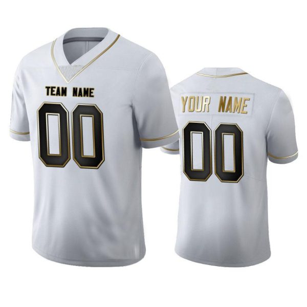 Custom Bengals Jersey for Men 2019 Cincinnati Bengals Custom White Golden Edition Limited Jersey