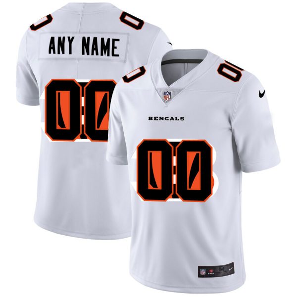 Custom Bengals Jersey for Men Cincinnati Bengals Customized White Team Big Logo Vapor Untouchable Limited Jersey