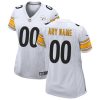 Custom Steelers Jersey for Women White Pittsburgh Steelers Custom Game Jersey